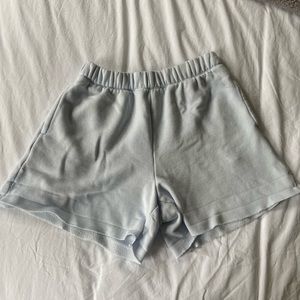 Aerie best sweat shorts - sky blue